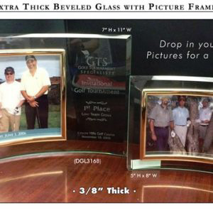 Beveled Glass with Picture Frame